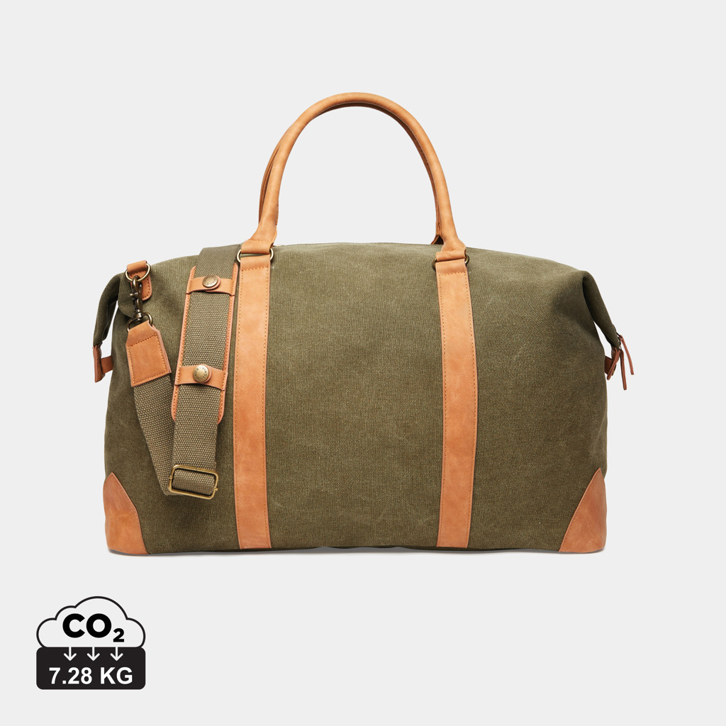Duffle bag à personnaliser en toile recyclée Bosler VINGA Vert 